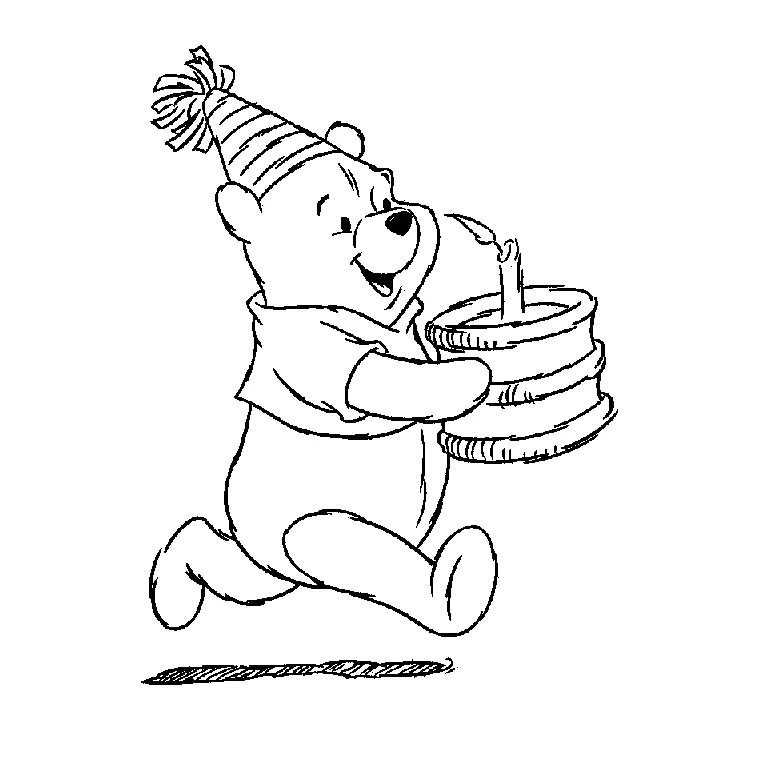 Páginas para colorear gratis de Winnie the Pooh (Winny De Puh)