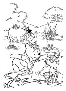 Páginas para colorear de Winnie the Pooh gratis para imprimir