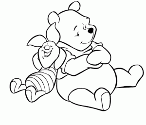 Páginas para colorear de Winnie the Pooh para niños