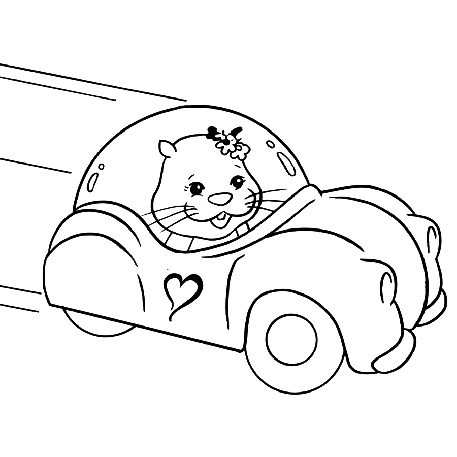 Dibujos para colorear de mascotas Zhu zhu para niños (Zhu zhu mascotas)
