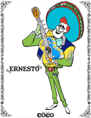 Werk von Anonym nach Páginas para colorear de Coco (Disney / Pixar)