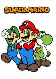 Creazione di Anonimo da Mario, Luigi y Yoshi con el logotipo de SUPER MARIO
