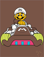 Werk von Anonym nach Libro para colorear gratis de Mario Kart