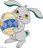 Imagen de Pascua para descargar y colorear をぬった 匿名 さんの作品