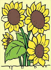 Flores para colorear gratis をぬった 匿名 さんの作品