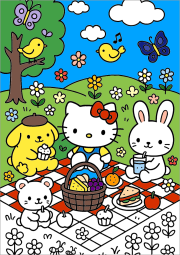 匿名 根据《Picnic de Hello Kitty y sus amigos》创作