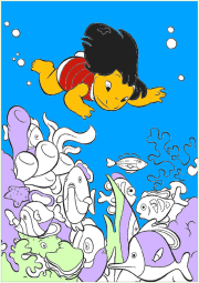 Werk von Anonym nach Páginas para colorear gratis de Lilo y Stitch