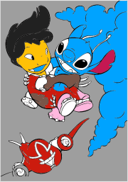 Werk von Anonym nach Páginas para colorear de Lilo y Stitch para descargar