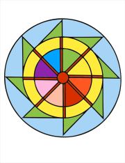 Werk von Anonym nach Mandalas y formas geométricas muy simples