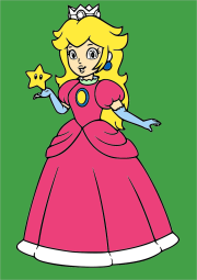 匿名 根据《Princesa Peach con una estrella》创作