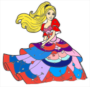 Werk von Anonym nach Dibujo de princesa para imprimir y colorear
