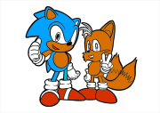 Sonic y Tails をぬった 匿名 さんの作品