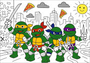 Héroes enmascarados y rebanadas de pizza をぬった 匿名 さんの作品