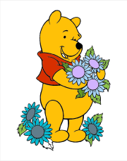 Creation by Anonymous from Dibujo gratis de Winnie the Pooh para descargar y colorear
