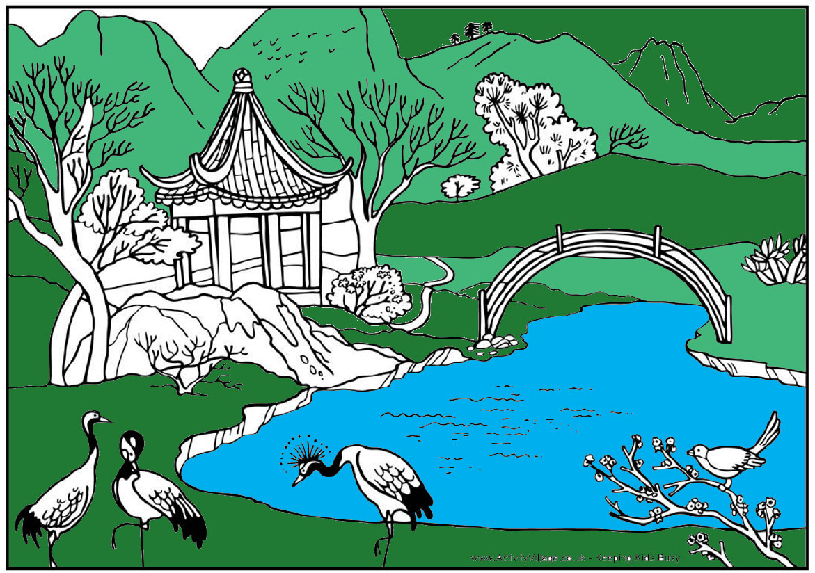 43 Desenhos de Paisagens para colorir para adultos (Grátis, para imprimir), image size:1171x824