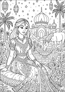 oriental-22755 (Página para colorir)