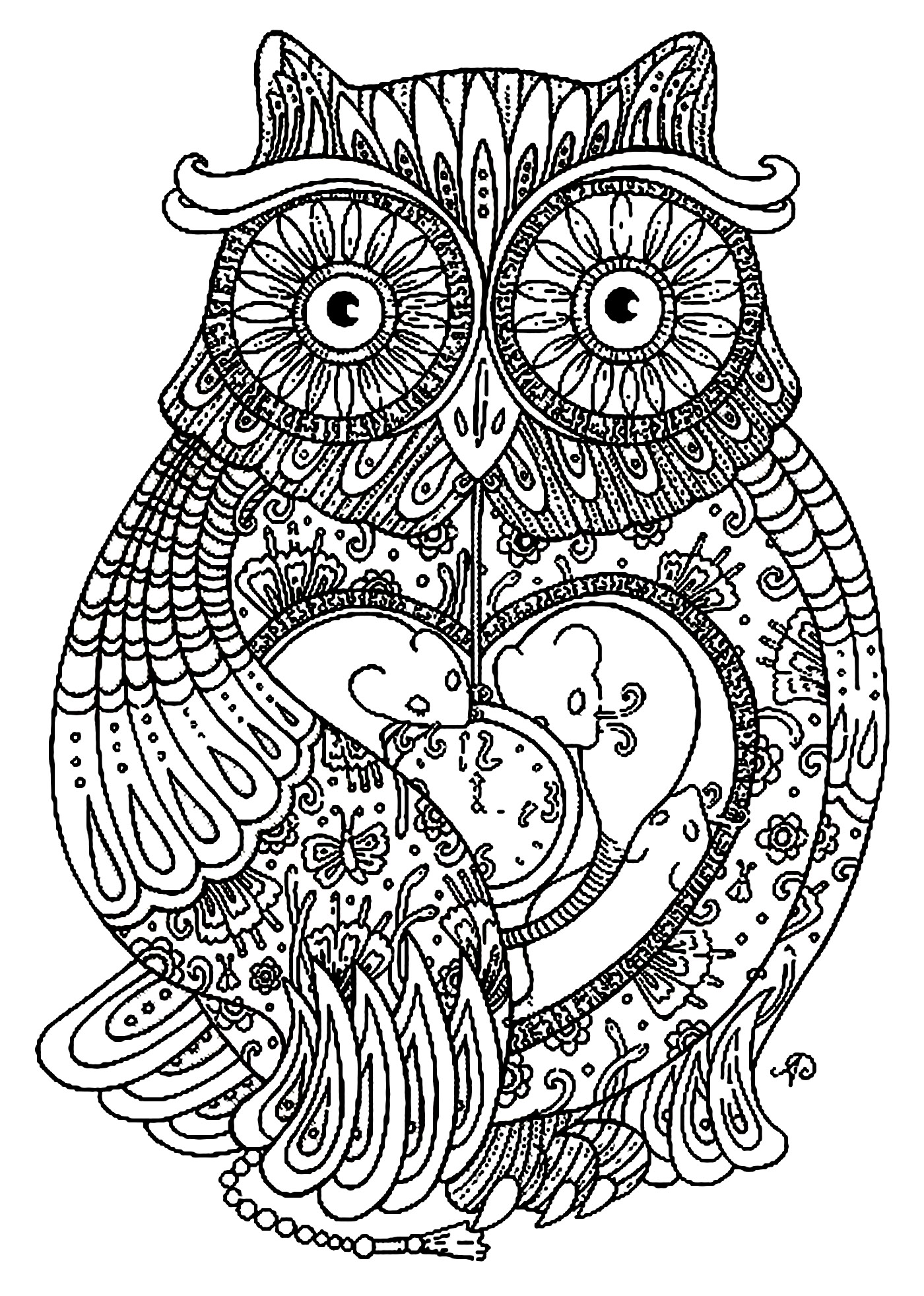 Desenhos simples para crianças para colorir de Animais - Animais - Coloring  Pages for Adults