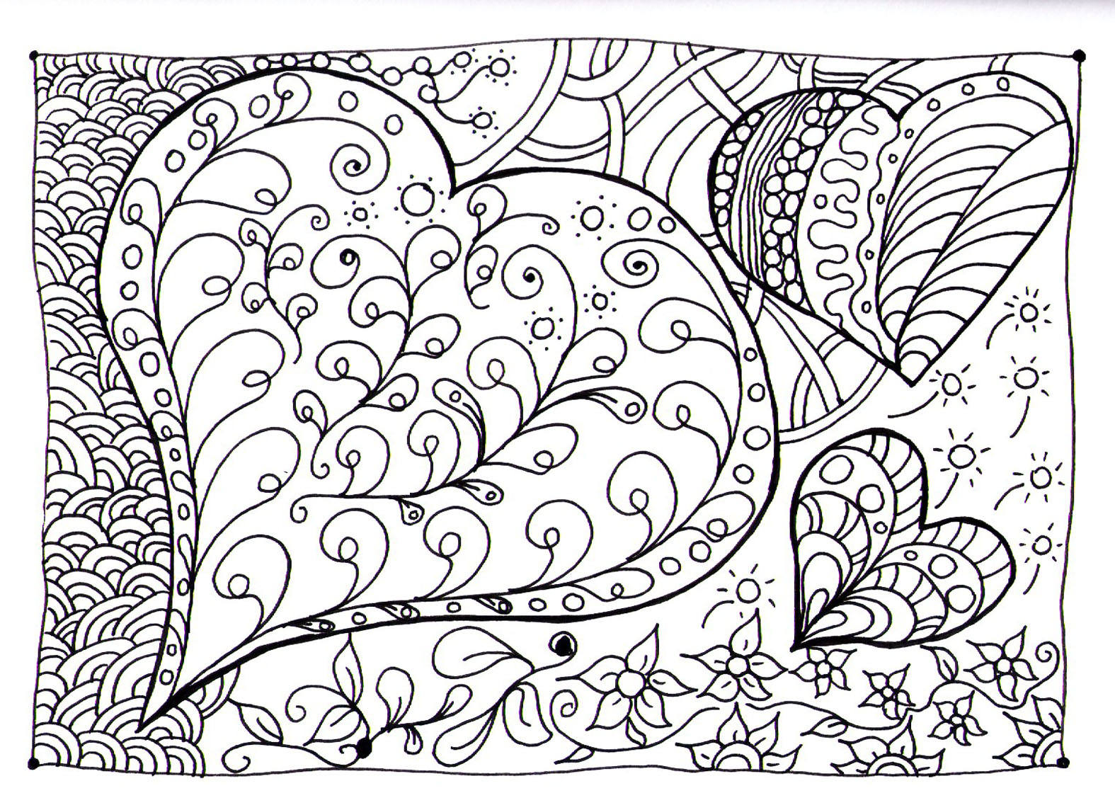 Desenhos incríveis para colorir de Anti-Stress / Zen para imprimir e colorir