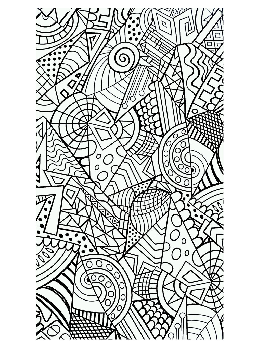 Desenhos simples para colorir de Anti-Stress / Zen para imprimir e colorir Desenhos simples para colorir de Anti-Stress / Zen para imprimir e colorir