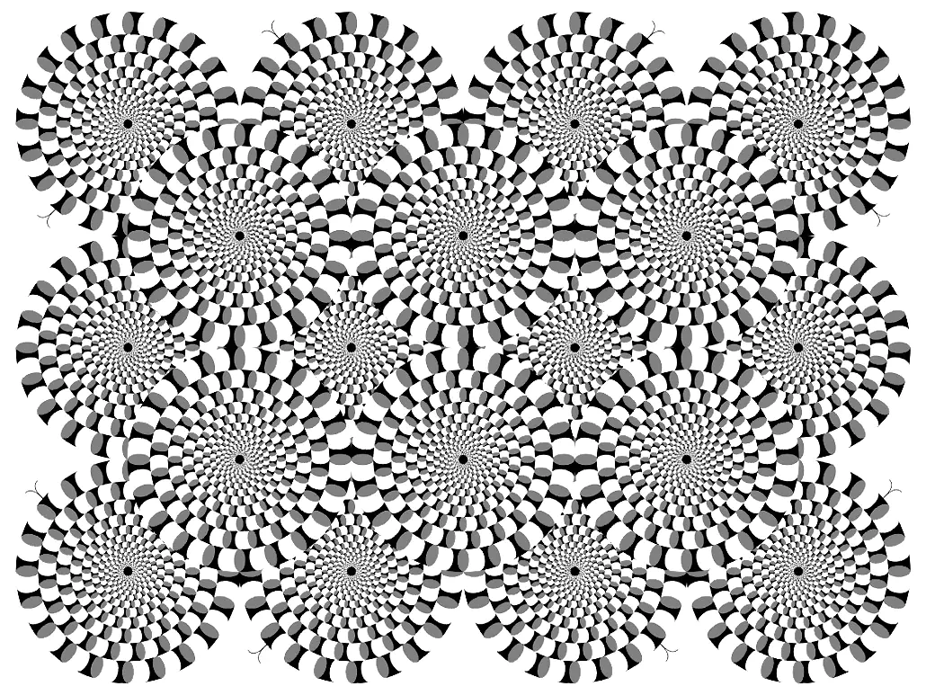 Ilusão de ótica Zen (Página Anti-Stress / Zen para colorir e imprimir para adultos)
