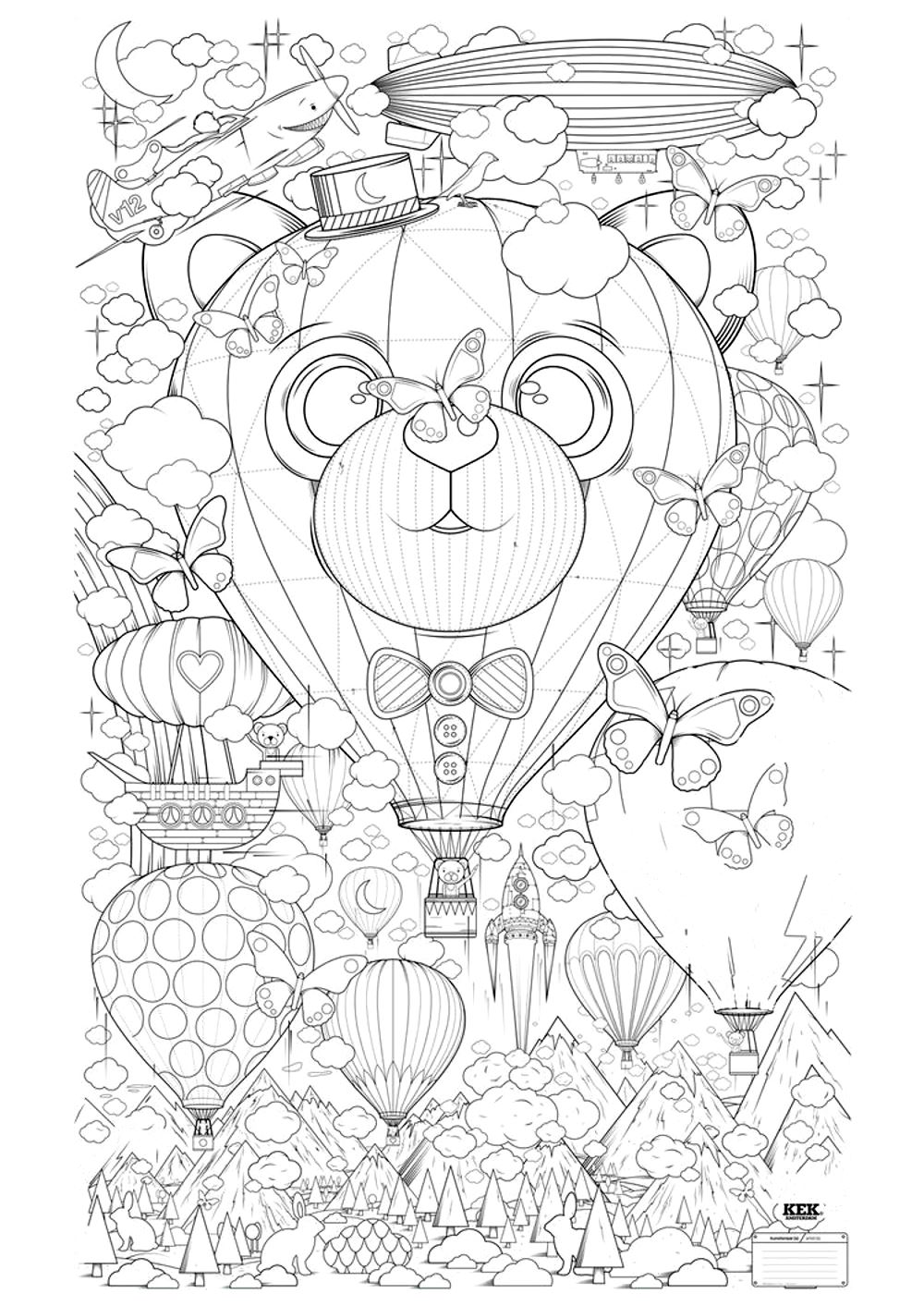 Desenhos para colorir para crianças de Anti-Stress / Zen para imprimir