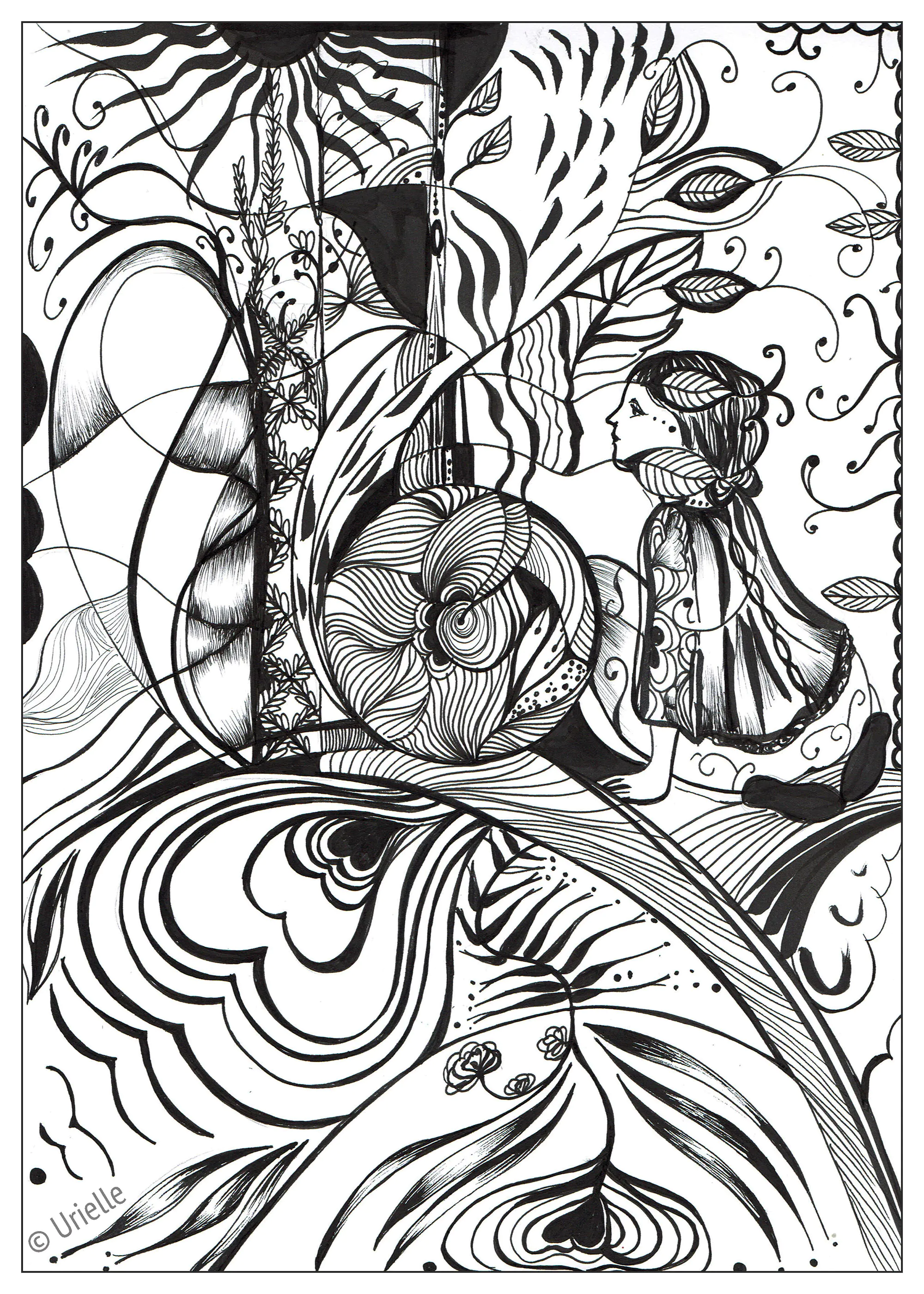 Desenhos para colorir de Anti-Stress / Zen para imprimir (Urielle)