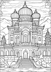 Palácio indiano imaginário