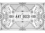 Páginas de Art Deco para colorir e imprimir para adultos