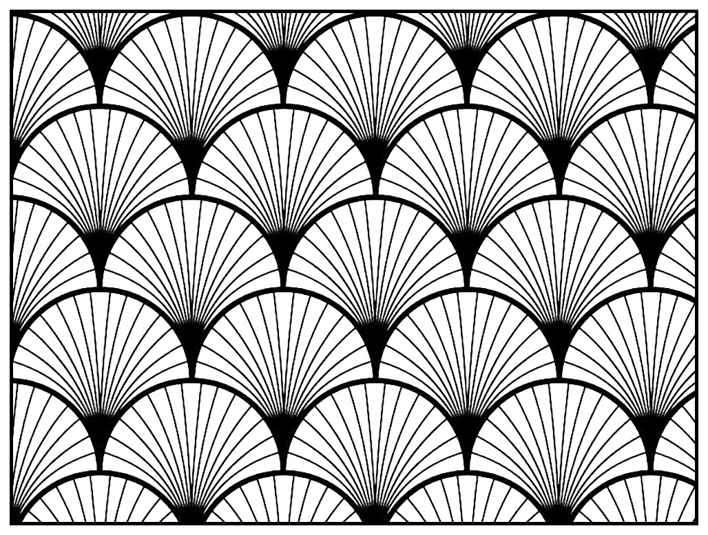 Desenhos incríveis grátis para colorir de Art Deco para baixar