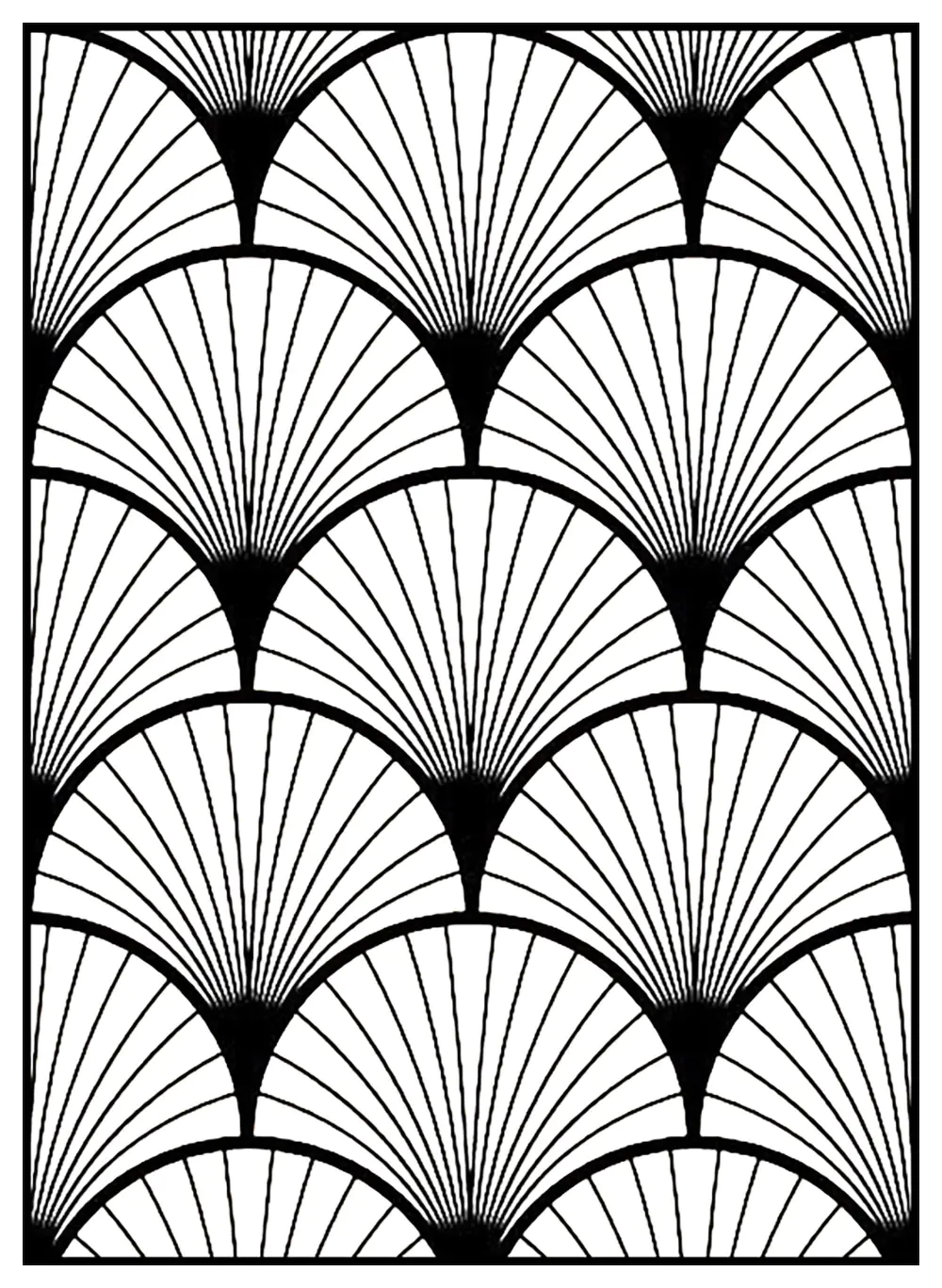 Desenhos para colorir para crianças de Art Deco