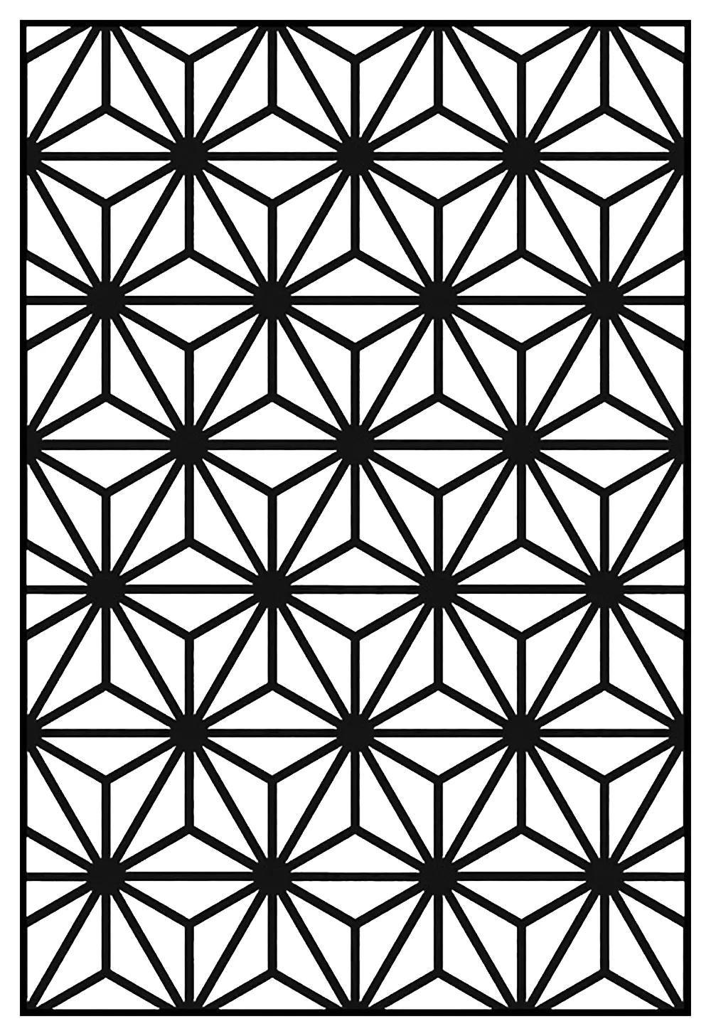 Desenhos simples para colorir para crianças de Art Deco, grátis, para baixar