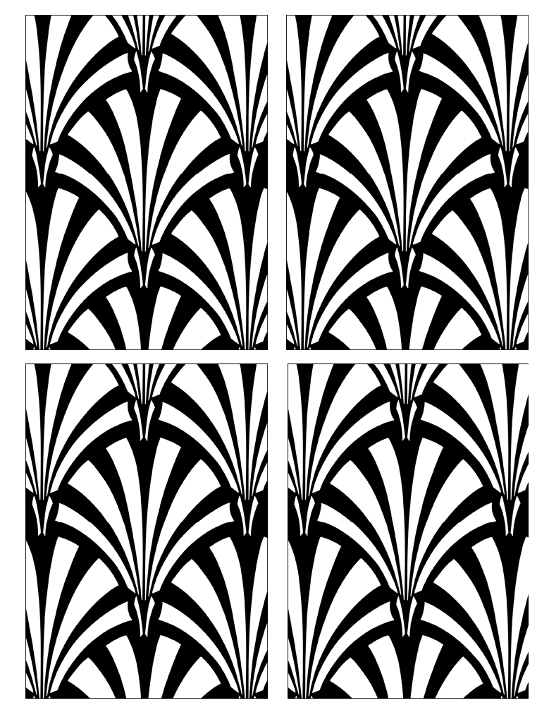 Desenhos incríveis para colorir de Art Deco