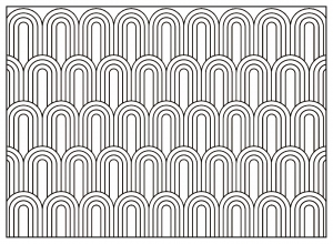 Desenhos para colorir para crianças de Art Deco