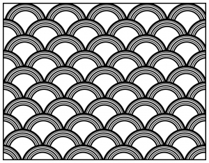 Desenhos para colorir para crianças de Art Deco