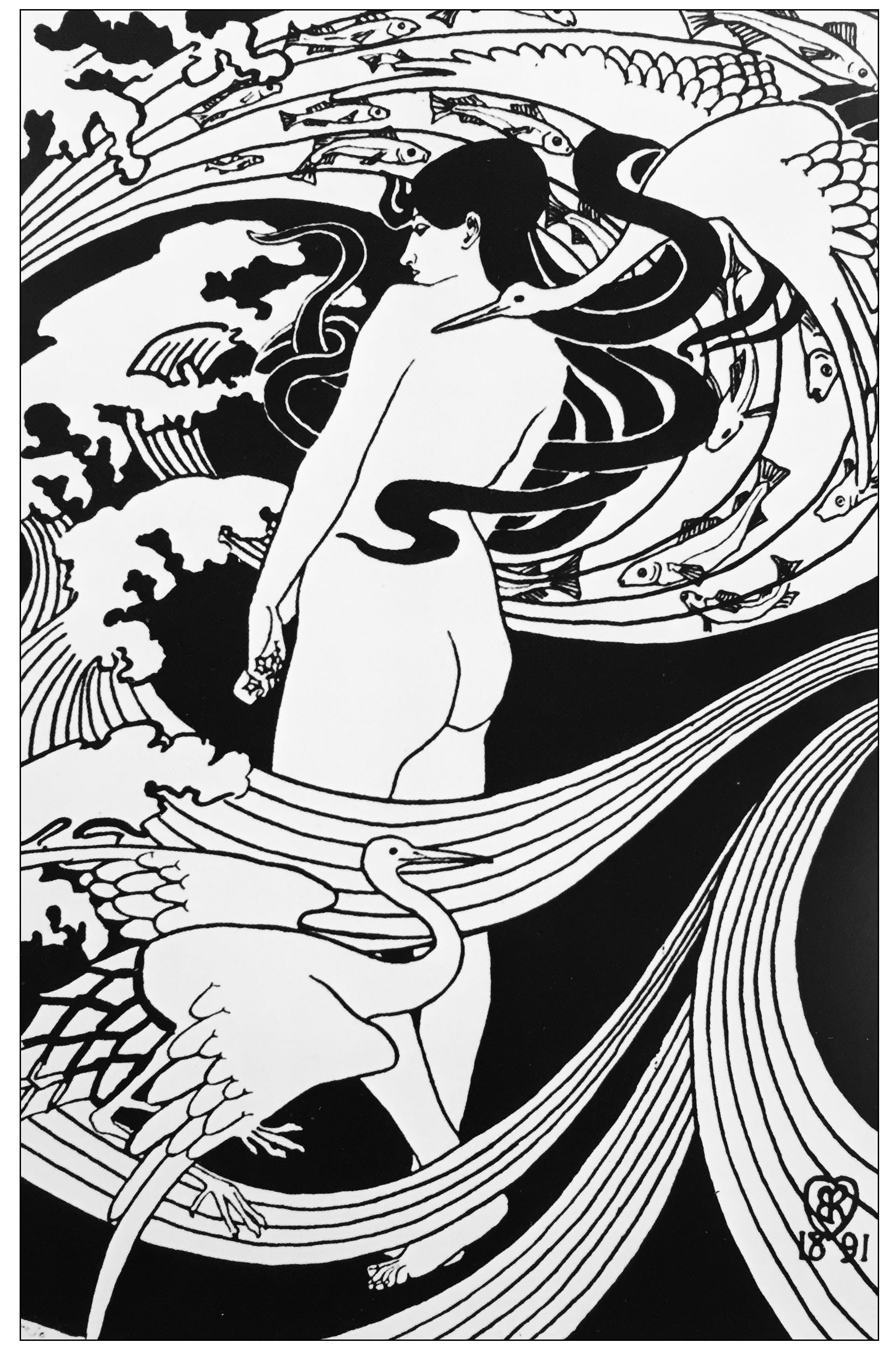 Desenhos simples para colorir para crianças de Art nouveau, grátis, para baixar Desenhos simples para colorir para crianças de Art nouveau, grátis, para baixar