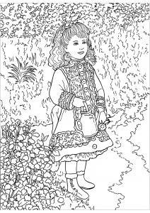 Pierre Auguste Renoir : Uma jovem rapariga com um regador