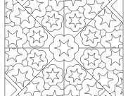 Páginas de Azulejos para colorir e imprimir para adultos