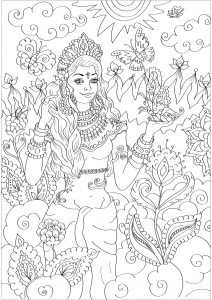 Maravilhosa deusa indiana