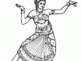 Bonita dançarina hindu