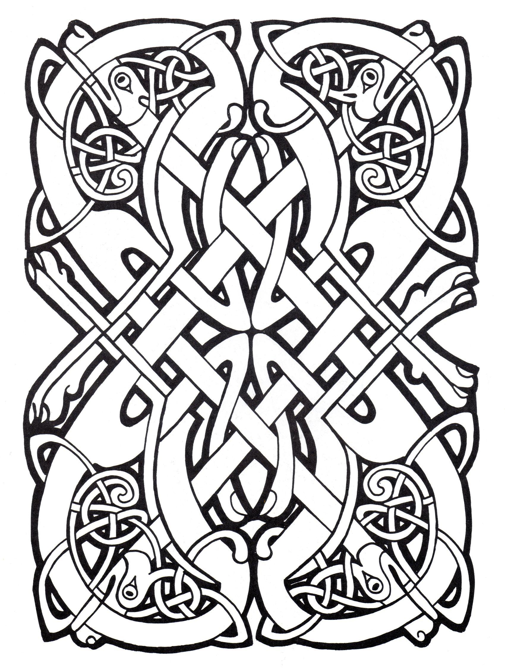 Desenhos grátis para colorir de Arte celta para baixar, para crianças Desenhos grátis para colorir de Arte celta para baixar, para crianças