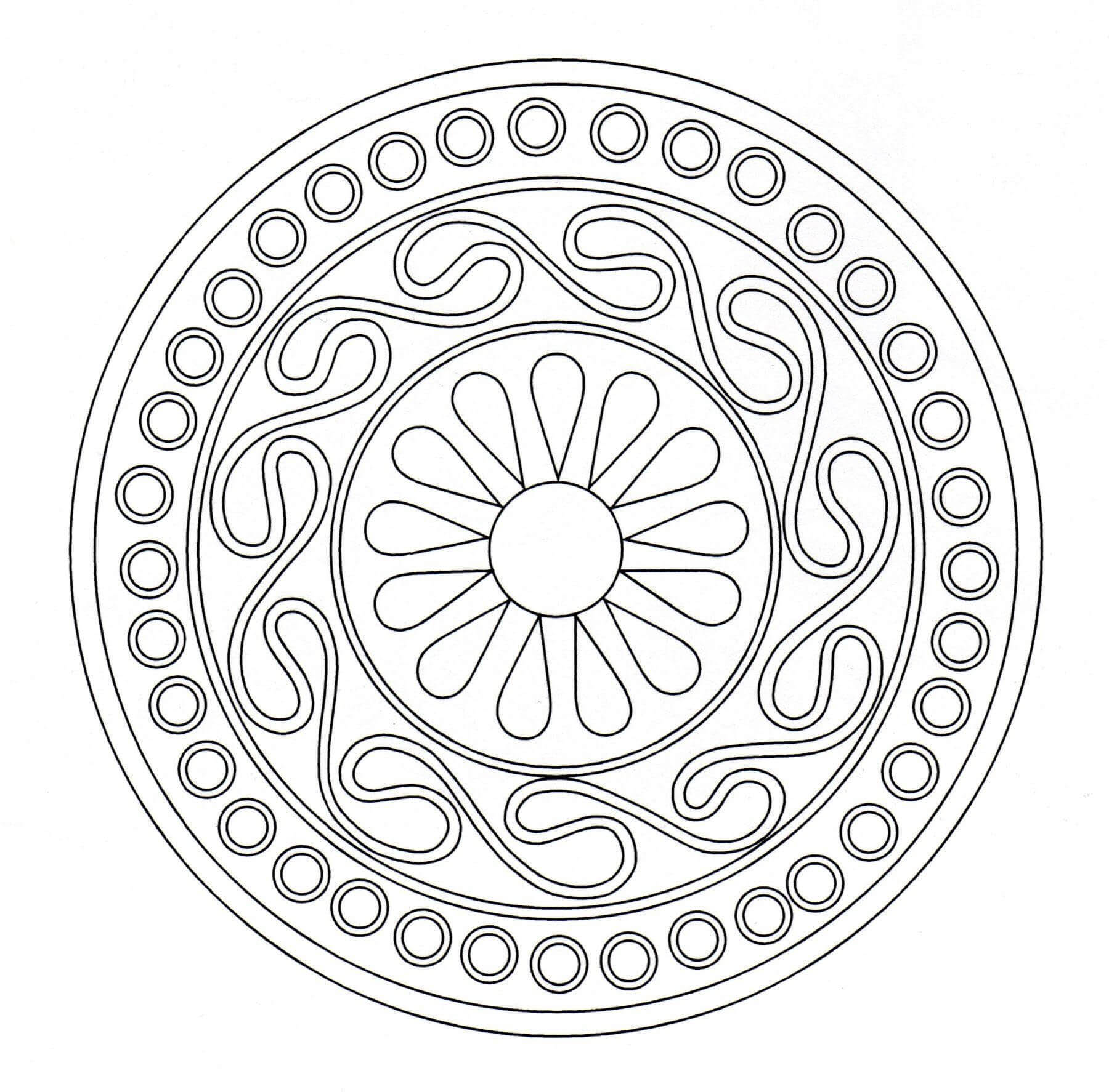 Desenhos simples para colorir gratuitos para crianças de Arte celta Desenhos simples para colorir gratuitos para crianças de Arte celta