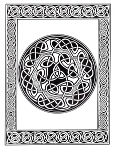 Desenhos para colorir de Arte celta para imprimir