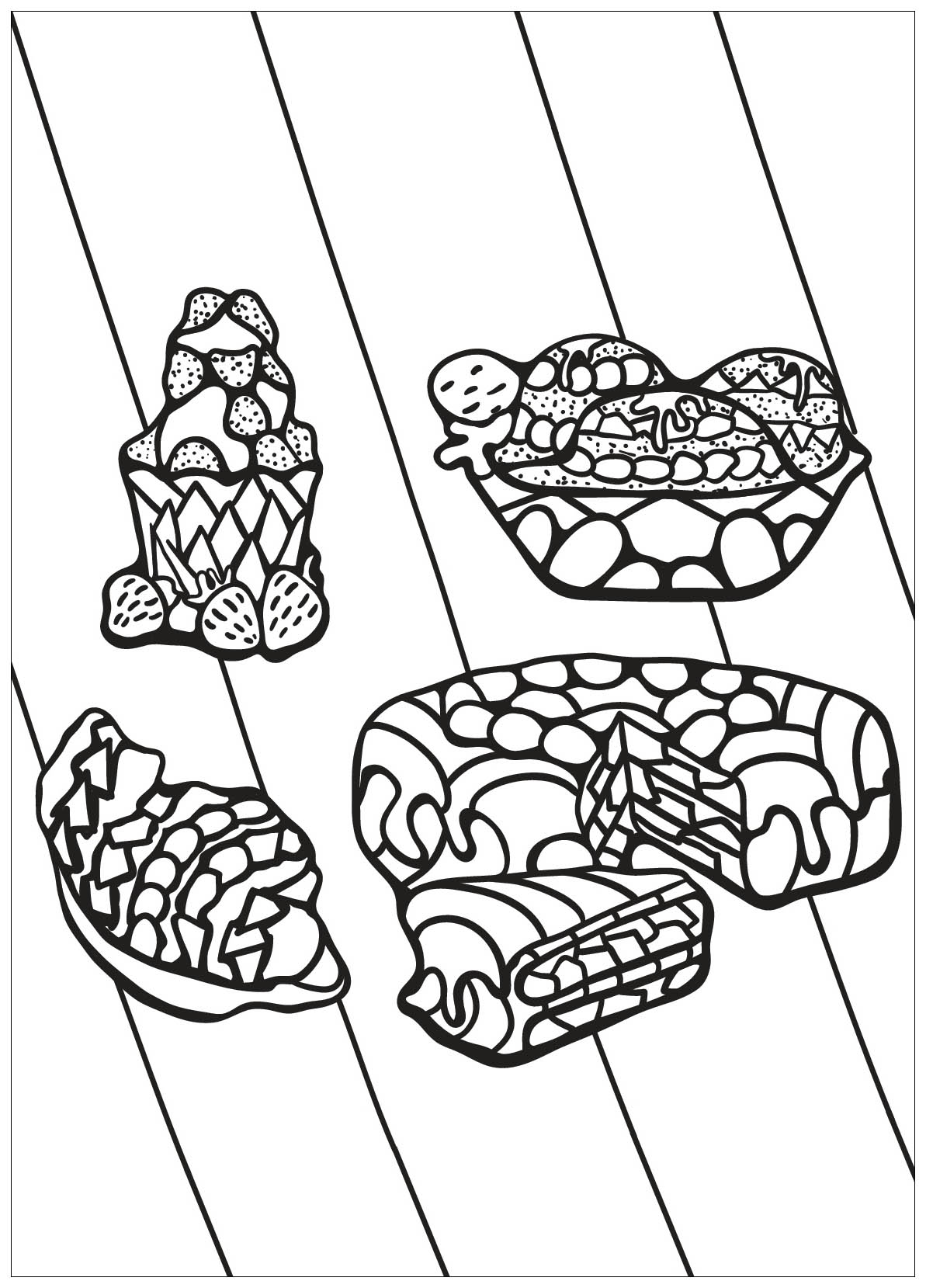 Desenhos para colorir de Bolos de copo para baixar