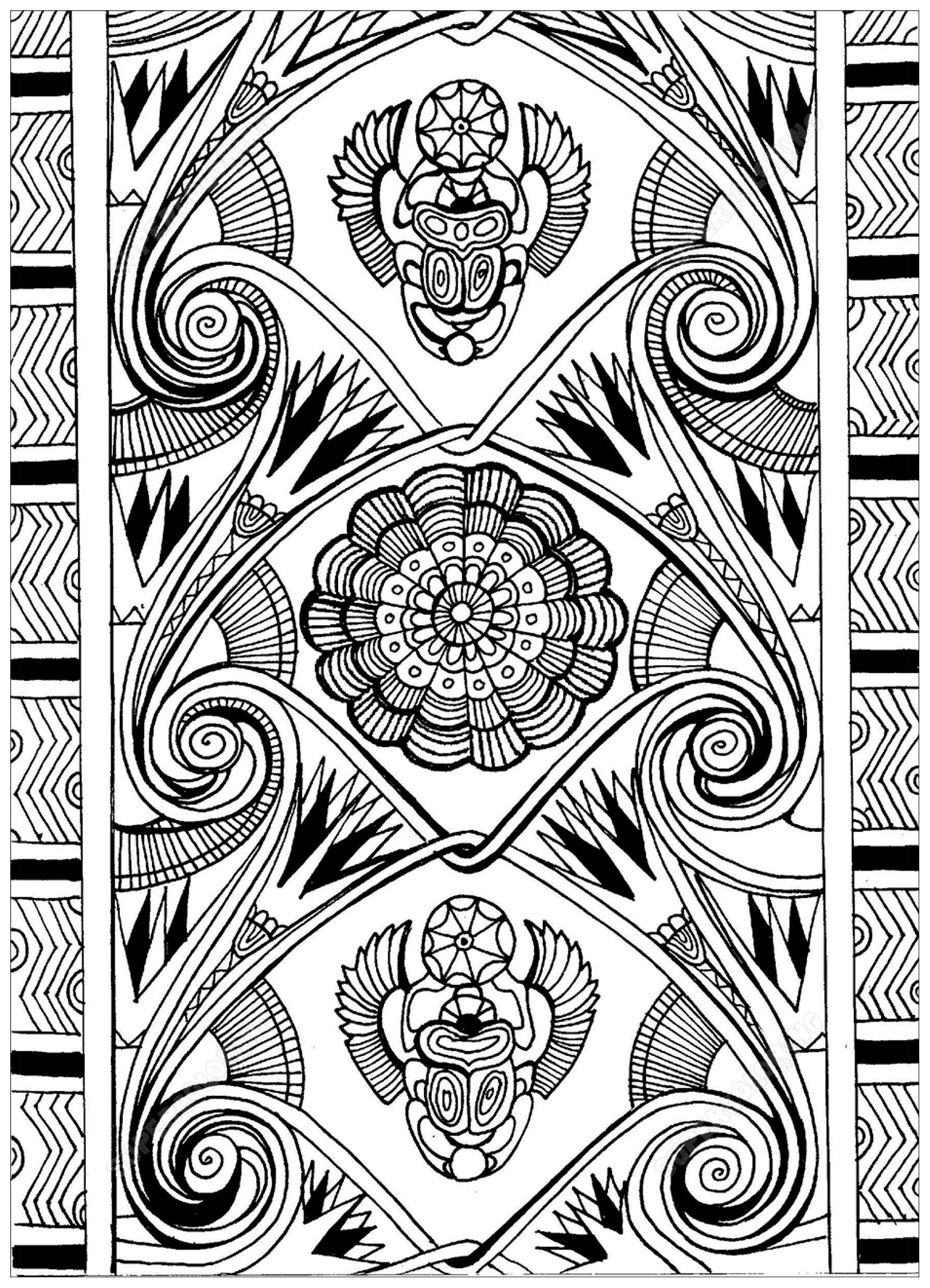 Desenhos incríveis para colorir de Egito e hieróglifos, Artista : Krivosheeva Olga (Ori Akuma) Fonte : Supercoloring Desenhos incríveis para colorir de Egito e hieróglifos, Artista : Krivosheeva Olga (Ori Akuma) Fonte : Supercoloring