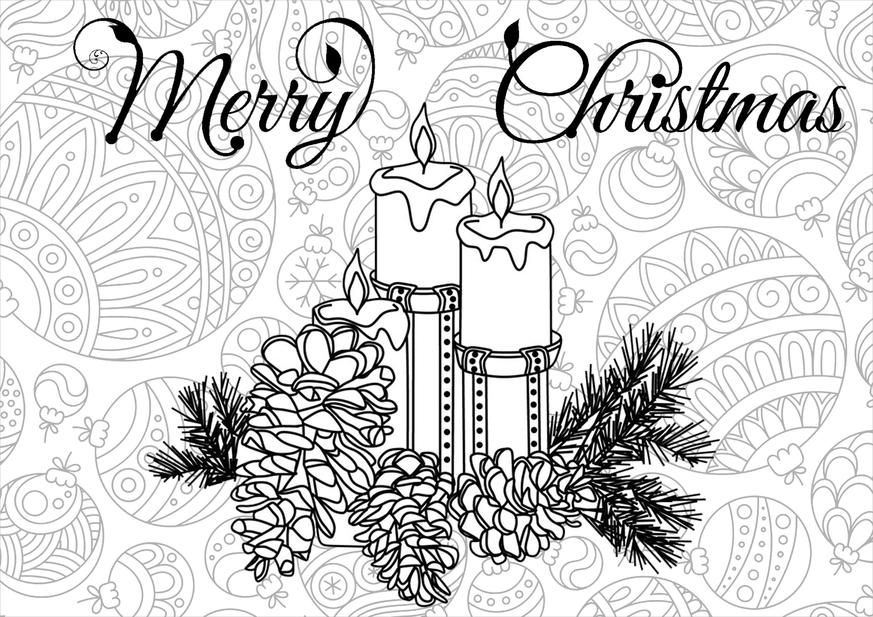 Desenhos para colorir de Natal para imprimir e colorir - Natal - Coloring  Pages for Adults