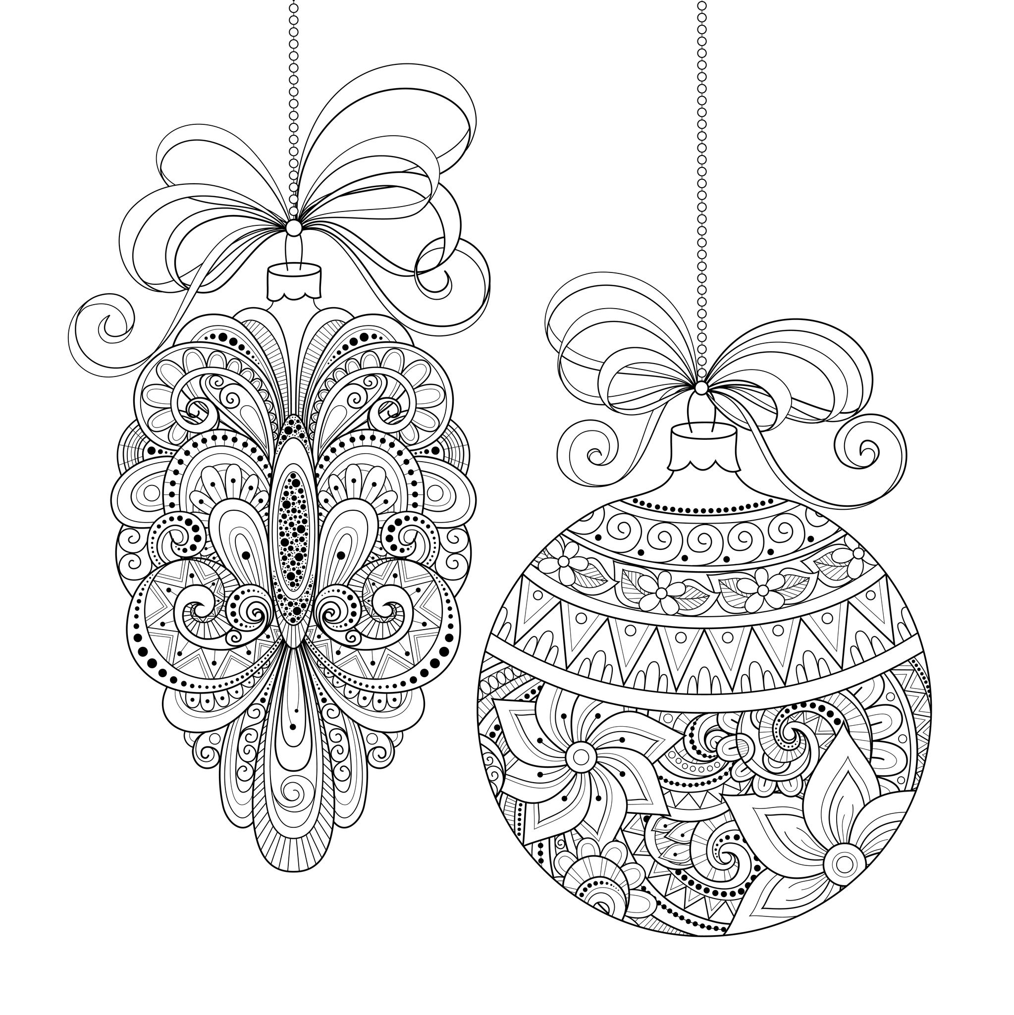 Desenhos simples para colorir de Natal para imprimir e colorir - Natal -  Coloring Pages for Adults