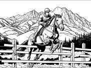 Páginas de Cavalos para colorir