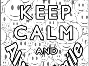 Colorir Keep Calm and …