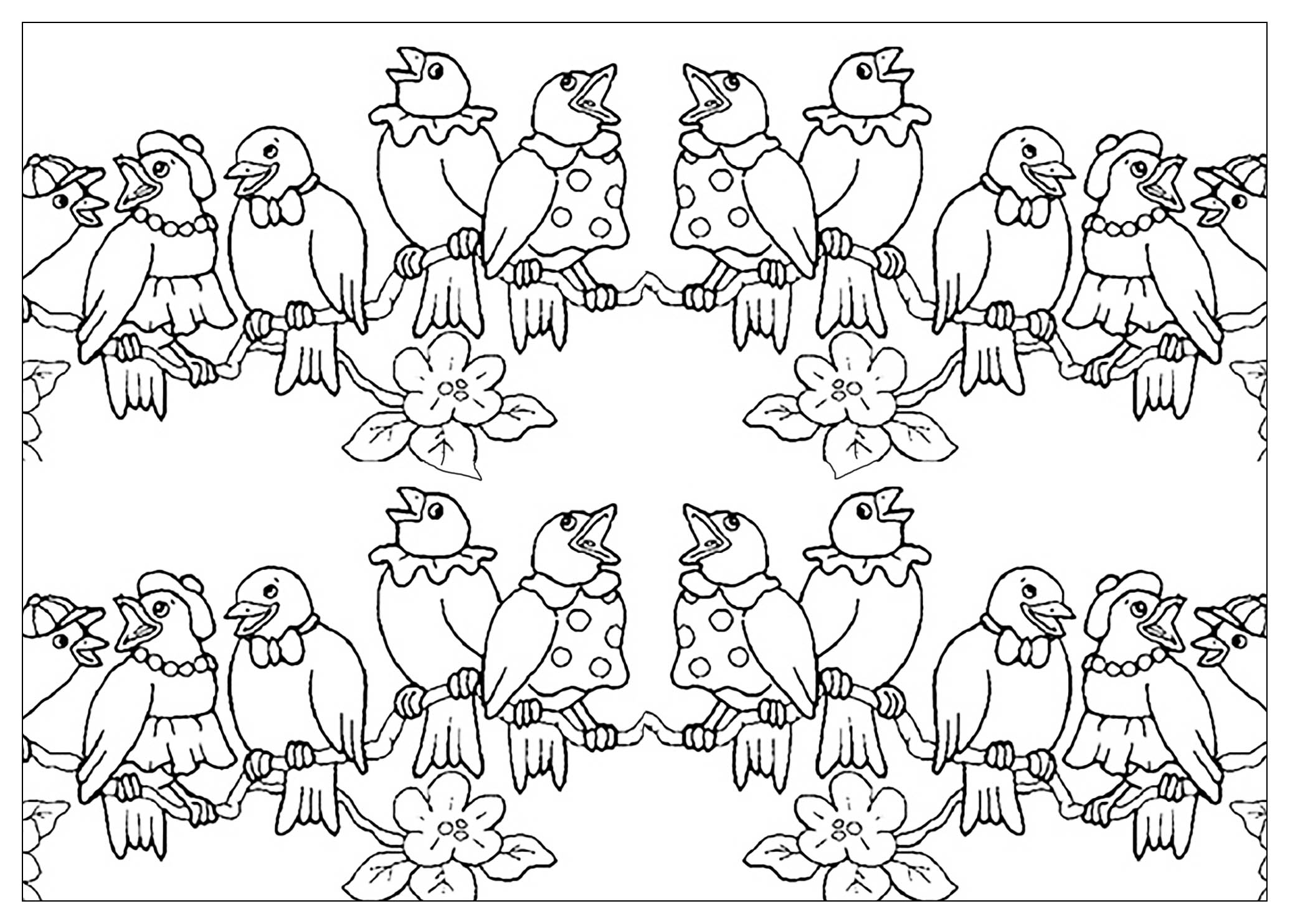 Desenhos incríveis para colorir para crianças de Animais