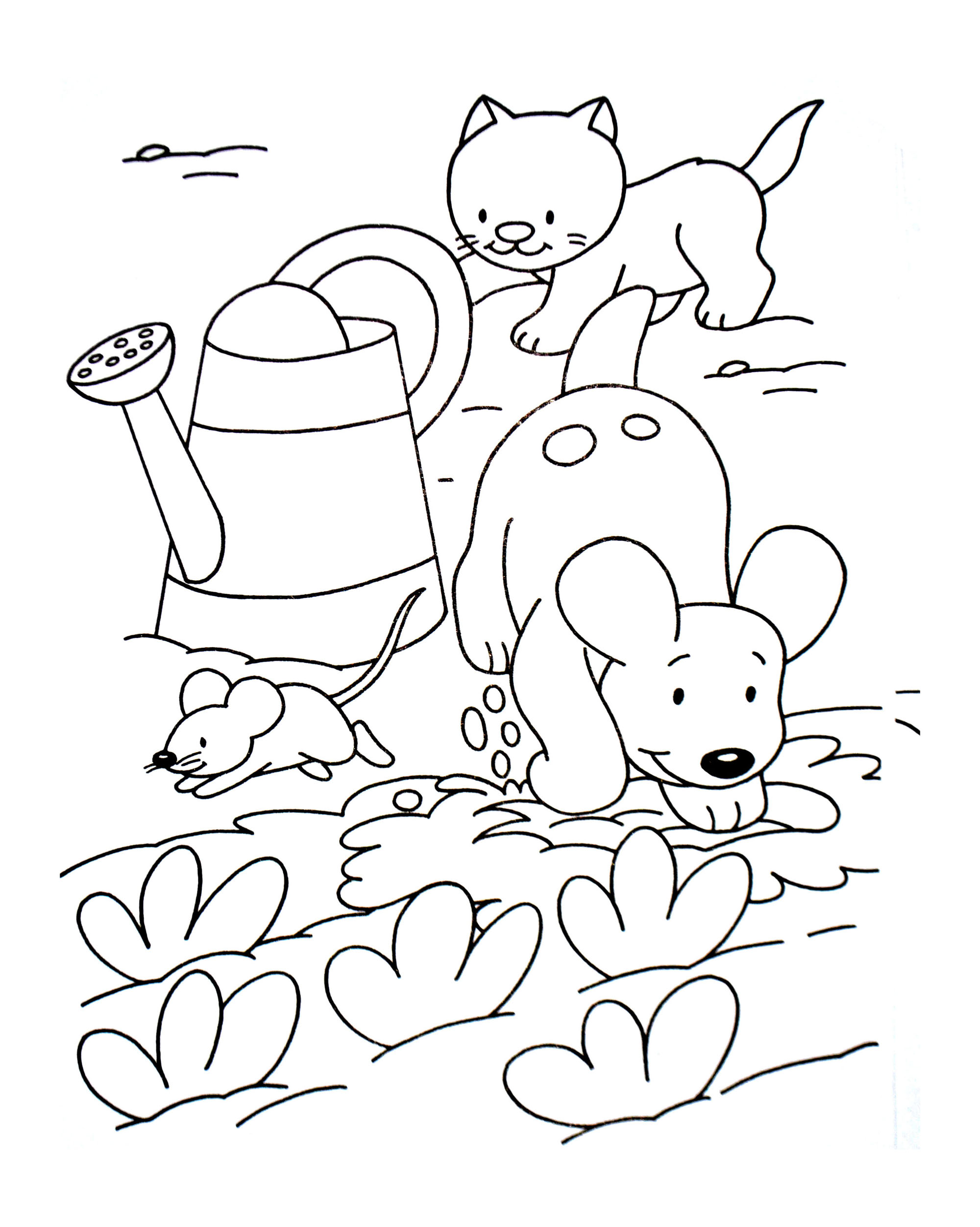 Desenhos grátis para colorir de Animais para baixar